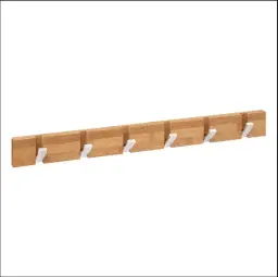 Five Čiviluk sa 6 sklopivih kukica 6x2x59,5 bambus metal