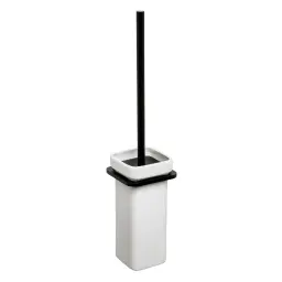 Tatay WC četka Zidna Onyx 9X10X41CM ALUMINIJUM Crna /BELA