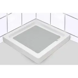 Tendance Podloga za tuš 53x53 prirodna guma siva
