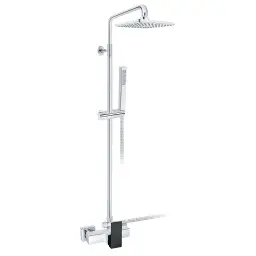Rosan Quadro Black baterija za tuš kadu sa usponskim tušem JQ37251B