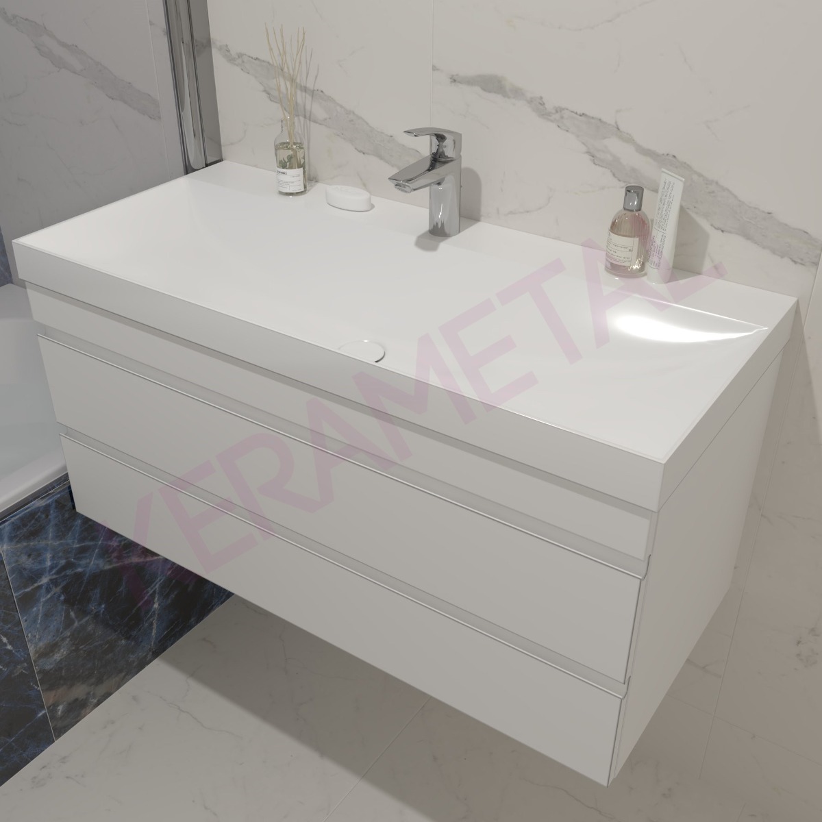 Kolpa ormarić sa umivaonikom Naomi OUN 100cm White 546650