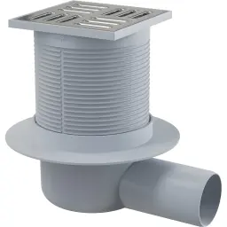 Alca Podni slivnik APV1 105X105/50mm bočni mokri sifon INOX
