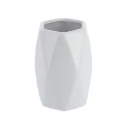 Tendance Čaša DIJAMANT 11,5X7,5 KERAMIKA Bela
