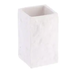 Tendance Čaša za četkice 10,5x6,3x6,3 cm poliresin bela