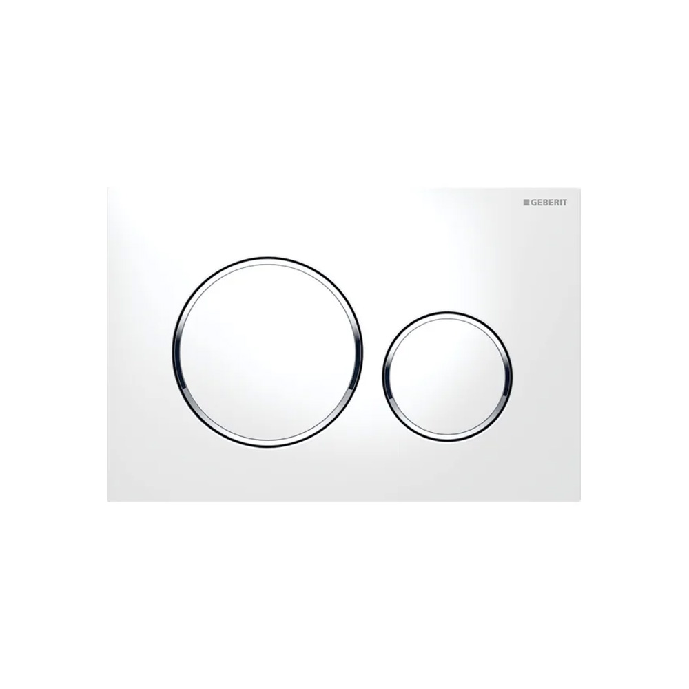 Geberit tipka Sigma 20 Bela/sjajna hrom/bela 115.882.KJ.1