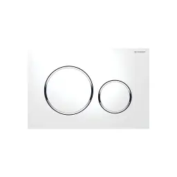 Geberit tipka Sigma 20 Bela/sjajna hrom/bela 115.882.KJ.1