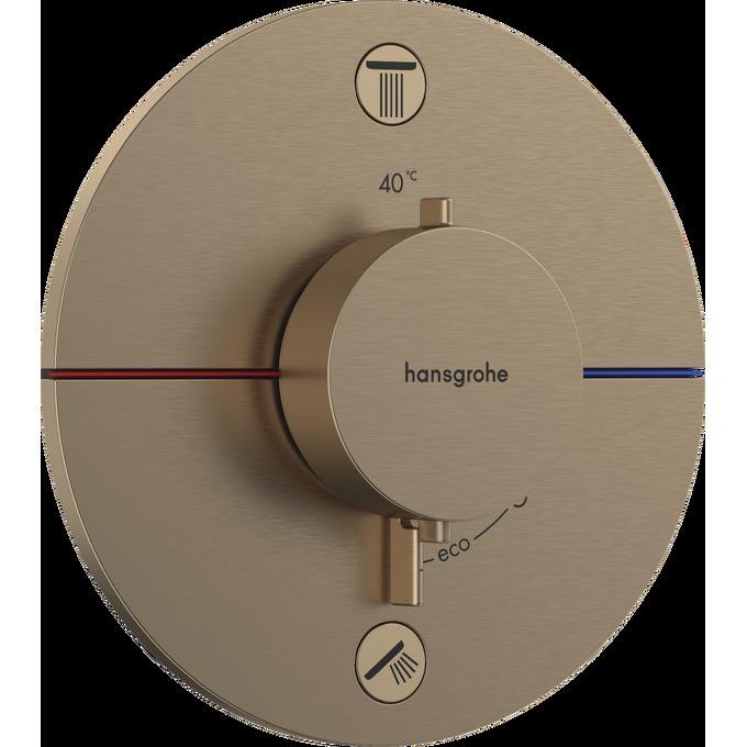 Hansgrohe ShowerSelect Comfort S termostatski mešač 2 funkcije brushed bronze 15554140