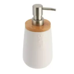 Tendance Dozer za sapun bath 18,7x8,3cm keramika/bambus bela-bambus