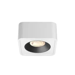 Braytron Nadgradni Spot Kvadratni Jednostruki 10W Beli/Crni CCT BH04-00050
