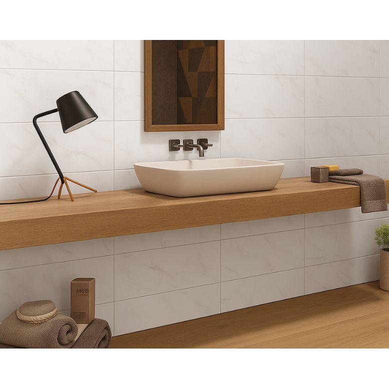Smoke White Glossy 30x60cm