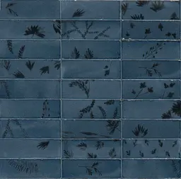 Marazzi Rice Blu Decoro Leaf Lux 5x15cm M96W