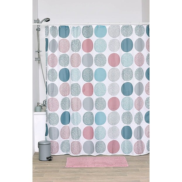 Tendance Zavesa + 12 belih PP kukica 180 x 200 CM poliester GAIA
