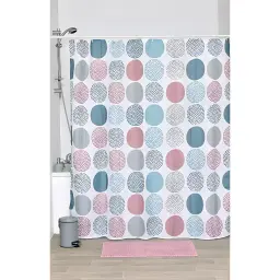 Tendance Zavesa + 12 belih PP kukica 180 x 200 CM poliester GAIA