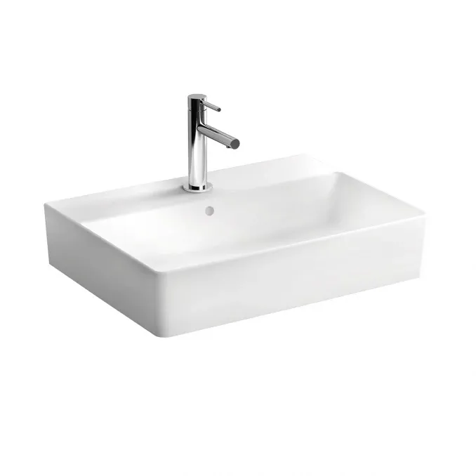 Vitra Lavabo nadgradni NUO 60x44cm sa prelivom sa otvorom za slavinu