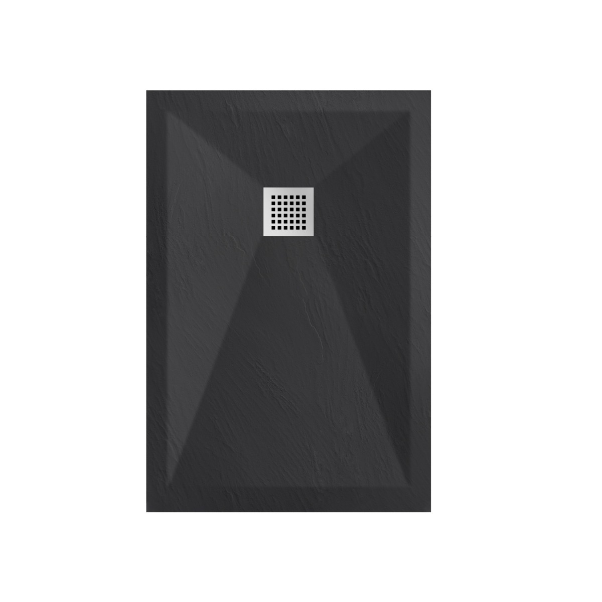Astral Stone Tuš kada 120x80 - Liveni mermer Crna