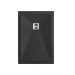 Astral Stone Tuš kada 120x80 - Liveni mermer Crna