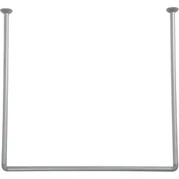 Tendance Držač zavese za kadu 80x80x80cm aluminujum hrom