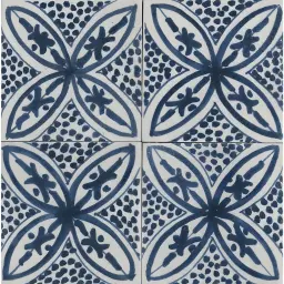 Marazzi Memoria Decor Tappeto 3 Blu Lux 15x15cm MANJ
