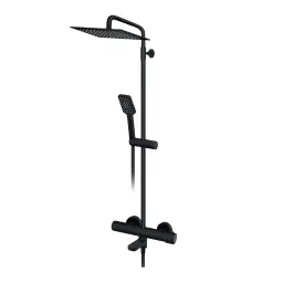 Rosan S2 Black Termostatski Usponski tuš sa IZLIVOM 2T37351B