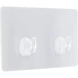 Tendance Dvostruka samolepljiva kukica 8 x 2 x 14,5 ps/pvc bela