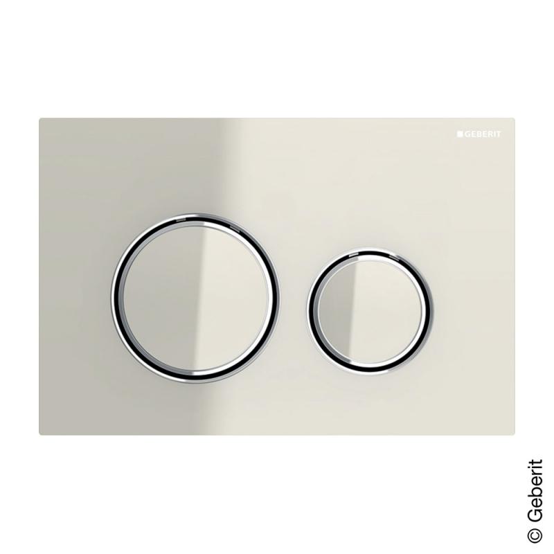 Geberit tipka Sigma 21 hromirana boja metala peščano Siva 115.884.JL.1