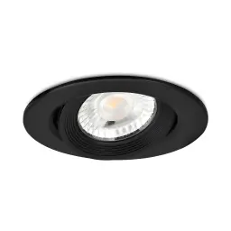 Braytron LED Spot Svetiljka Okrugla 7W Crna 3000K BD02-00701