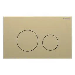 Geberit Sigma40 Round tipka za dvokoličinsku tehniku ispiranja brušeni mesing easy-to-clean 115.628.QF.1