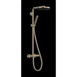 Hansgrohe Pulsify S Puro 260 usponski tuš sa termostatskim mešačem Ecostat fine brushed bronze 24222140
