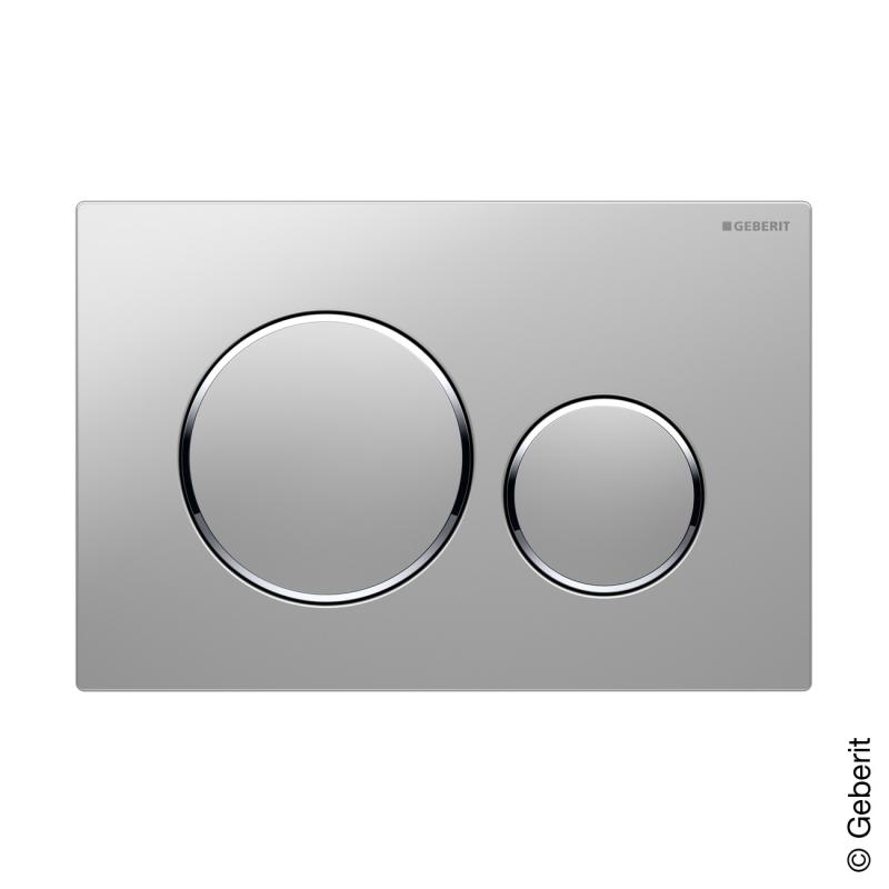 Geberit tipka Sigma 20 mat/sjaj/mat hrom 115.882.KN.1