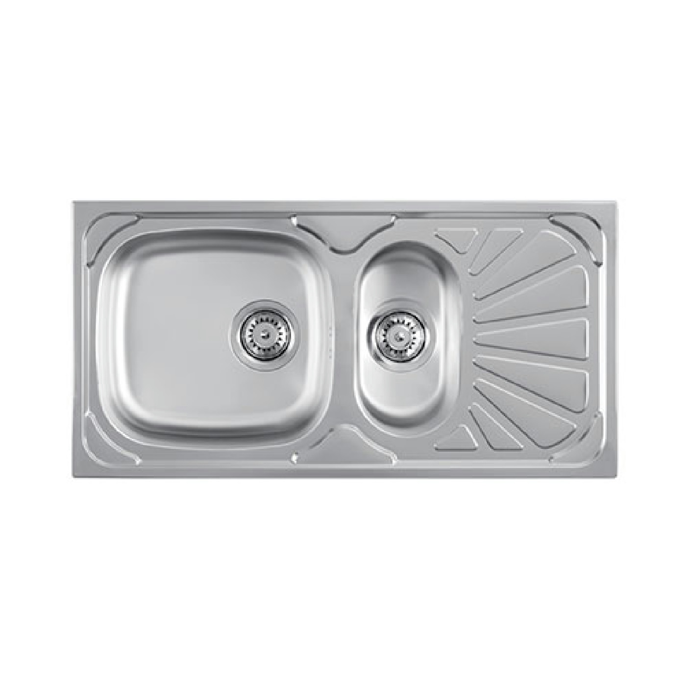 Metalac Luna 1.5D Inox fi90 860x435