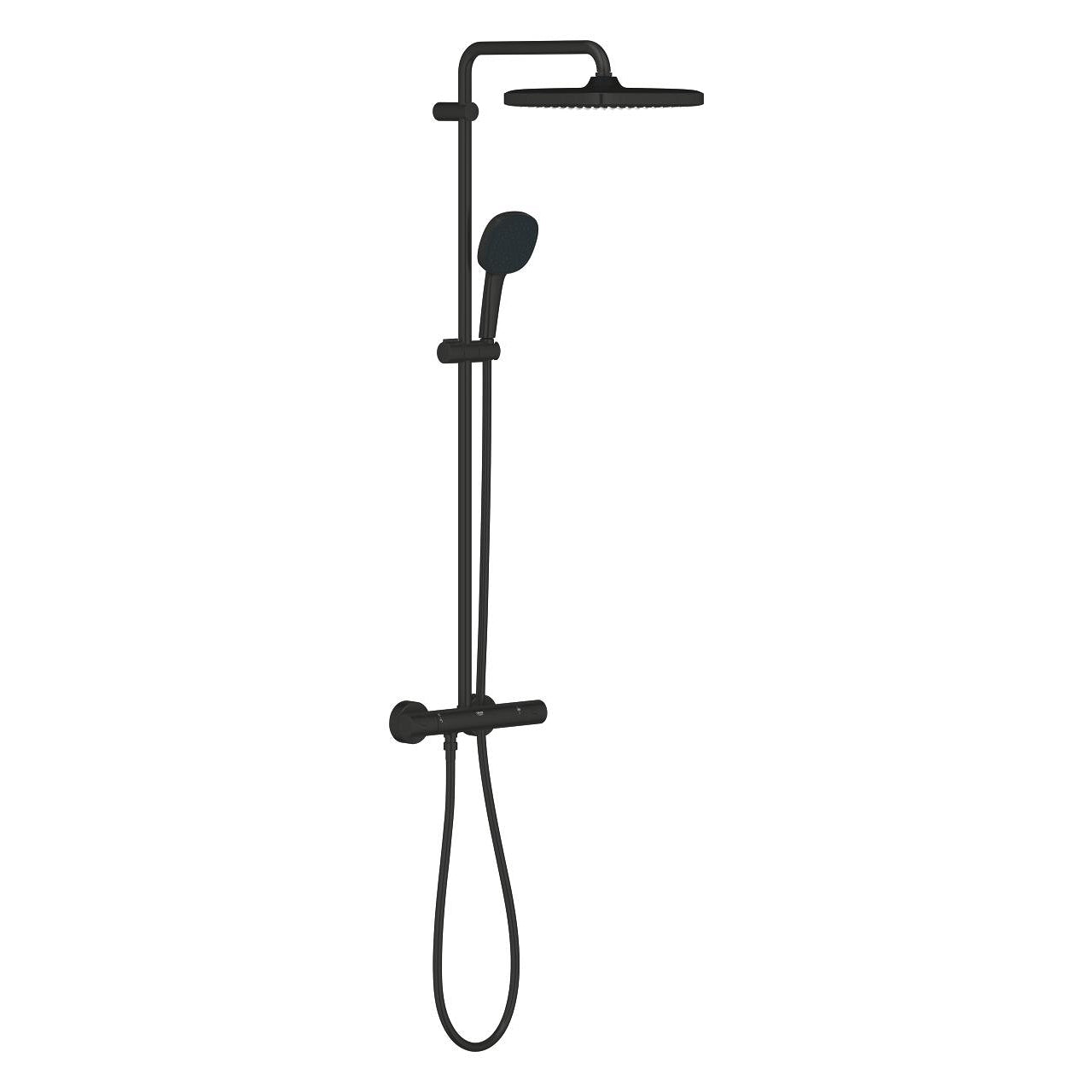Grohe Tempesta Cube 250 Termostatski Usponski Tuš Sistem Matte Black 266892431