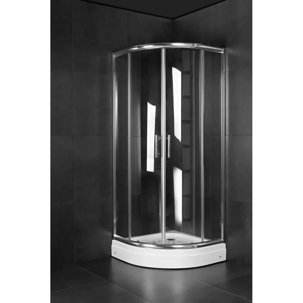 Minotti Tuš kabina polukružna R80cm 5mm čisto staklo - JA 5282