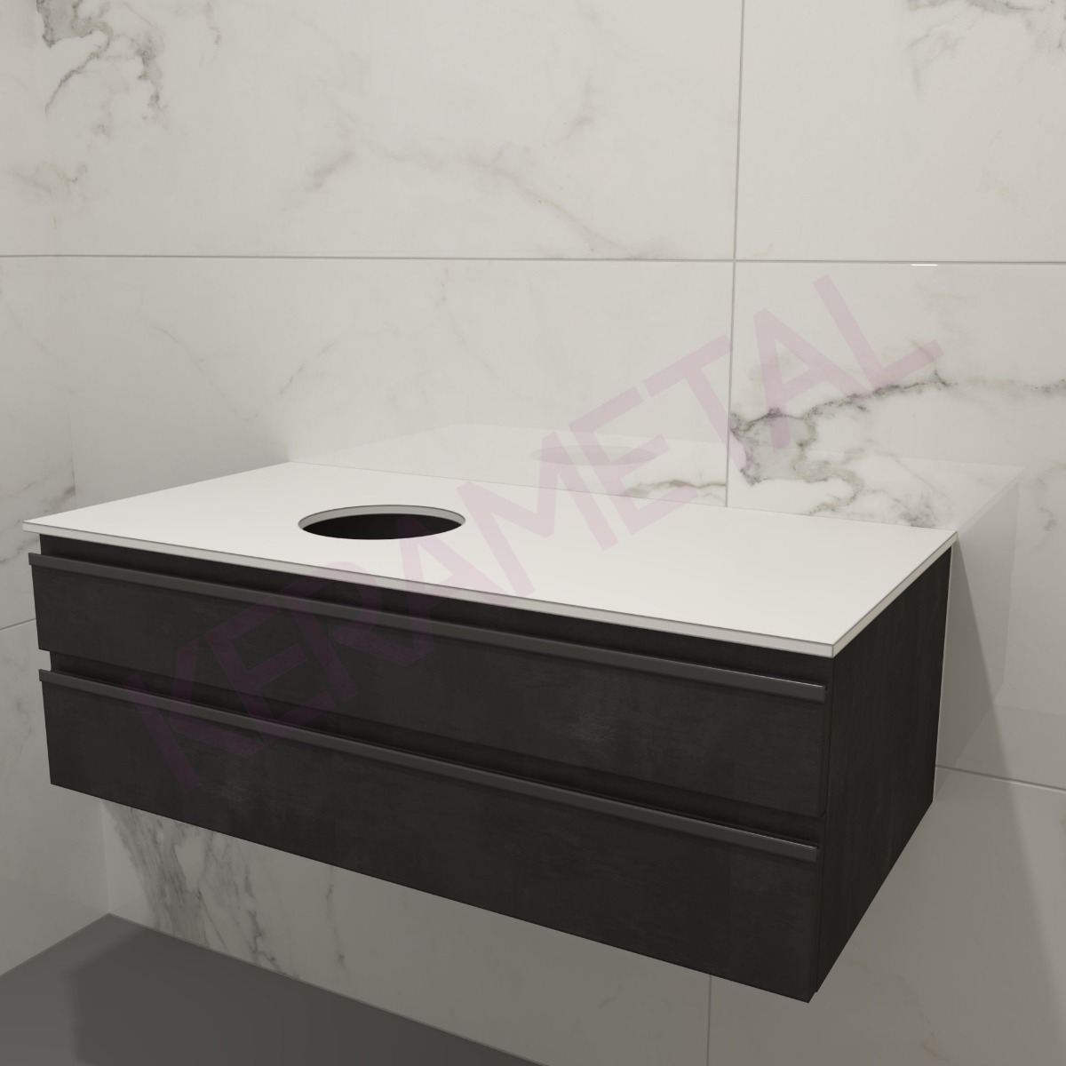 Kolpa Alexis OA 100cm Dark Concrete 546280