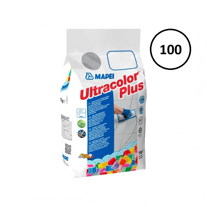 Mapei Ultracolor Plus 100 Bela 5 kg