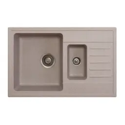 Metalac X Granit Quadro PLUS 1.5D 780x500 fi 90 sa sifonom Beige 158551