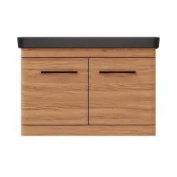 Pino Art ormarić sa umivaonikom Black Luxor 80V Drvo 1180