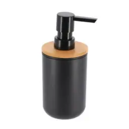 Tendance Dozator za sapun fano 300 ml poliresin/bambus, crni