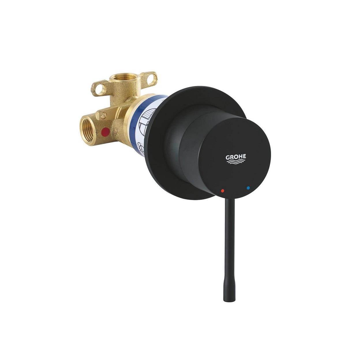 Grohe Essence Mešač Bez Prebacivača Sa Ugradnim Telom MALa Rozeta Phantom Black 29197KF0