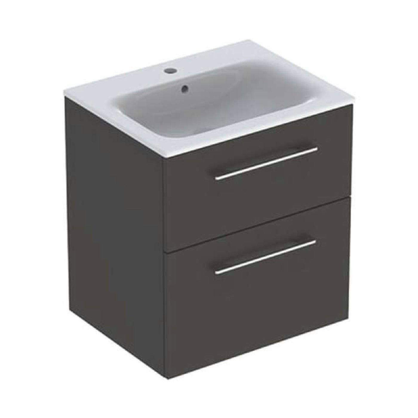 Geberit Selnova Square 60 ormarić komplet sa umivaonikom lava mat