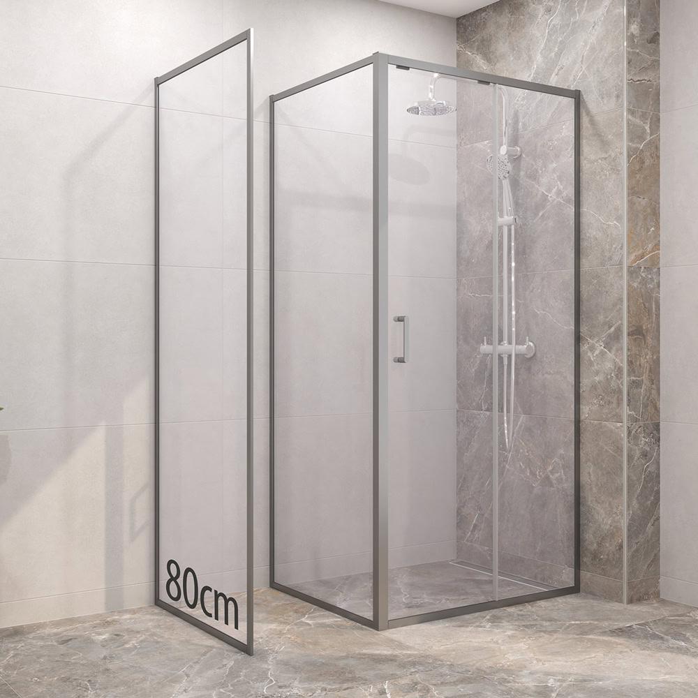 Modulare bočni panel 80×200 hrom/proziran