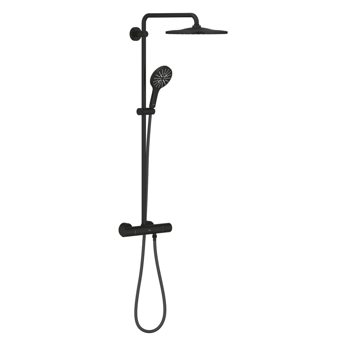 Grohe Rainshower SmartActive 310 Termostatski Usponski tuš Phantom Black 22119KF0