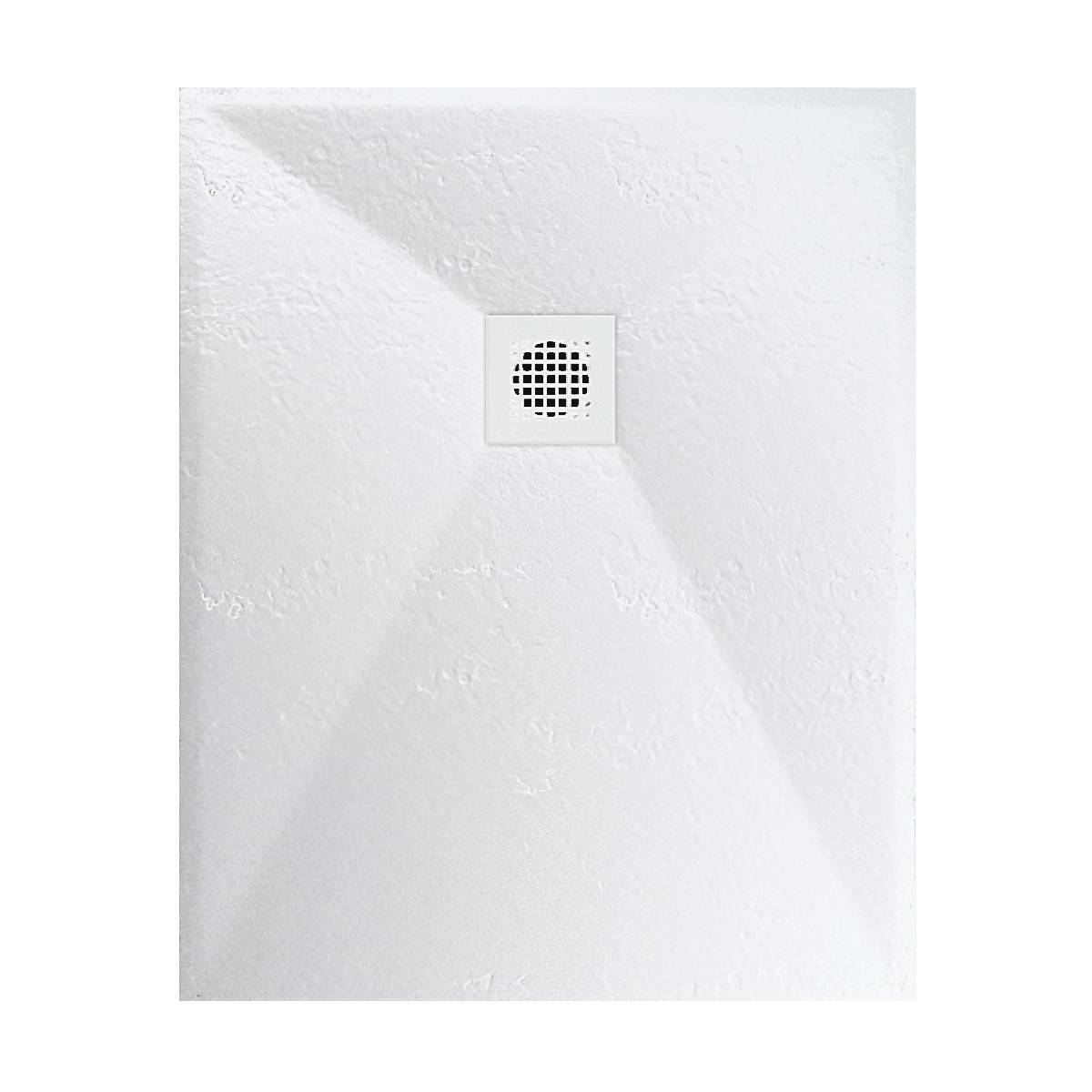 Astral Lithos Tuš kada 100x80 - Liveni mermer Bela