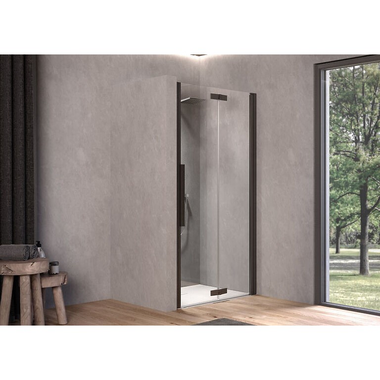 Kolpa Polaris Tuš vrata samostojeća N100 - Desna B/1 Fold Black 516440
