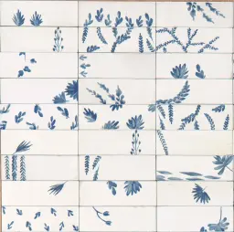 Marazzi Rice Bianco Decoro Leaf Lux 5x15cm M96T