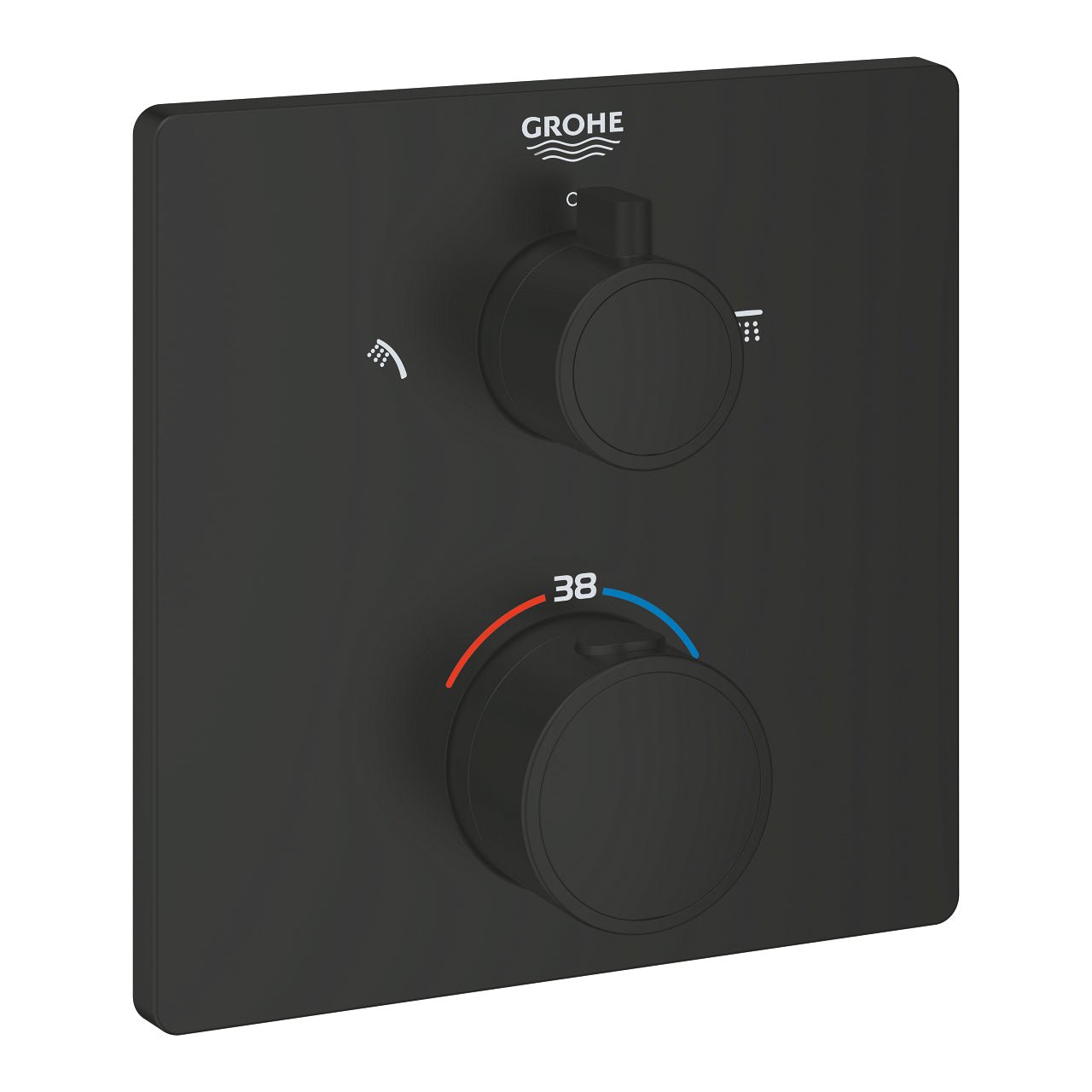 Grohe Grohtherm Termostatski Mešačsa 2 Funkcije Sa Stop Ventilom Matte Black 1022092430