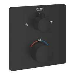 Grohe Grohtherm Termostatski Mešačsa 2 Funkcije Sa Stop Ventilom Matte Black 1022092430