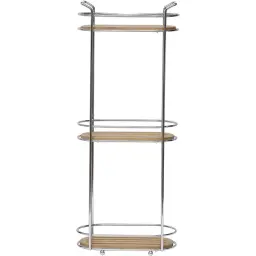 Tendance žičana Trostruka polica 135X245X625CM METAL/BAMBUS BAMBUS