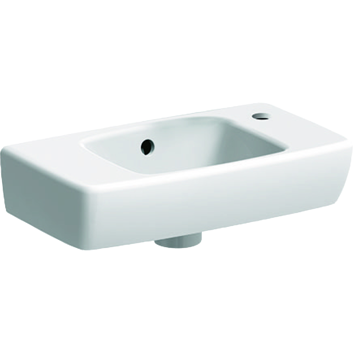 Geberit Selnova Compact Umivaonik 45x25cm površina za odlaganje levo 500.318.01.1