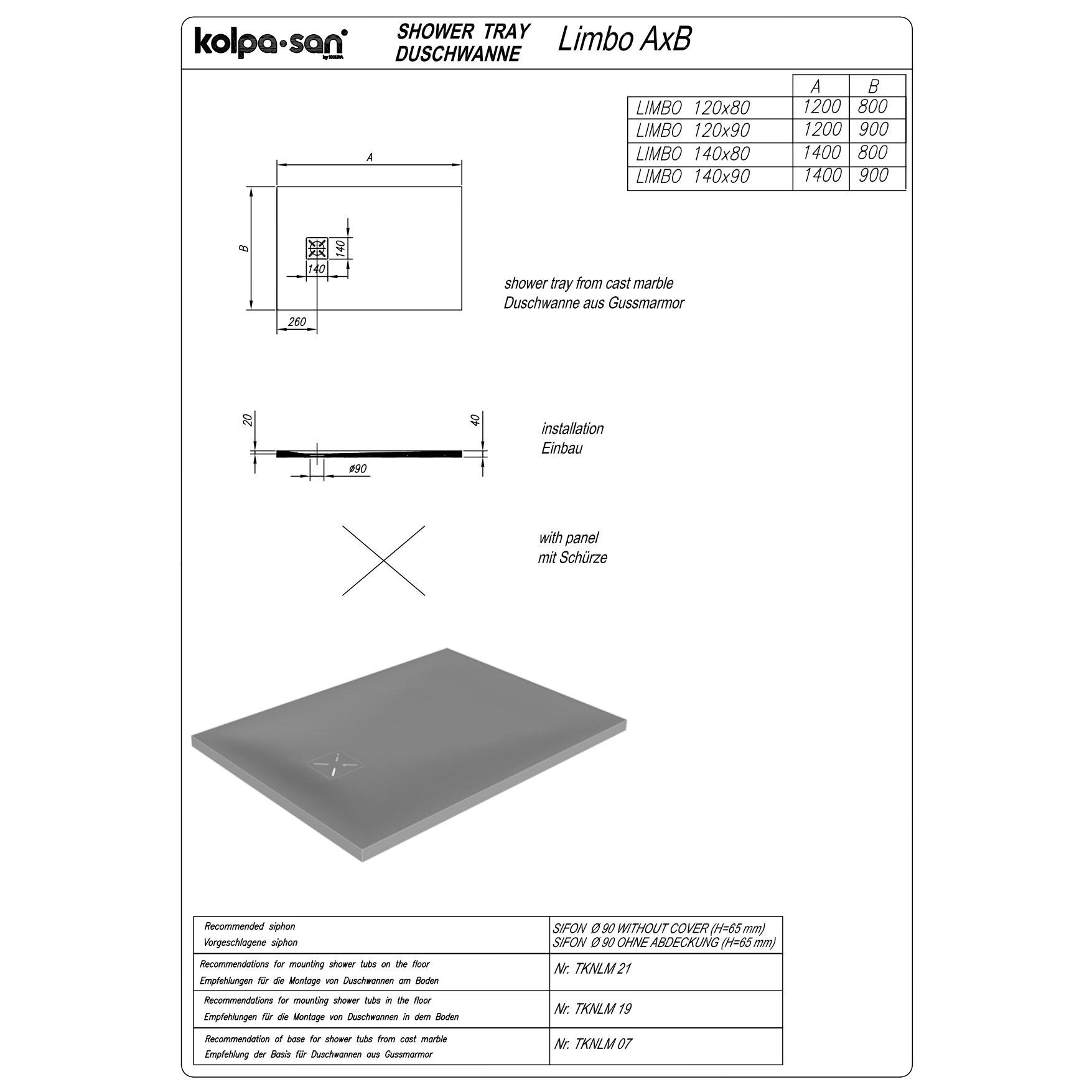 Kolpa Limbo 120X80 LM MANHATTAN 551130