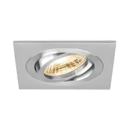 Braytron GU10 Ugradna Rozetna Kvadratna Jednostruka Aluminijum BH03-00113